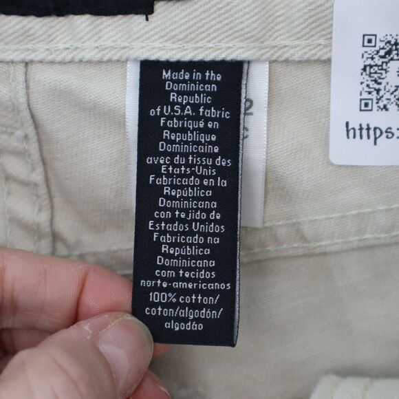 Calvin Klein Jeans Pants Mens 30 White Mid Rise Easy Fit Straight Leg Bottoms - Picture 3 of 16